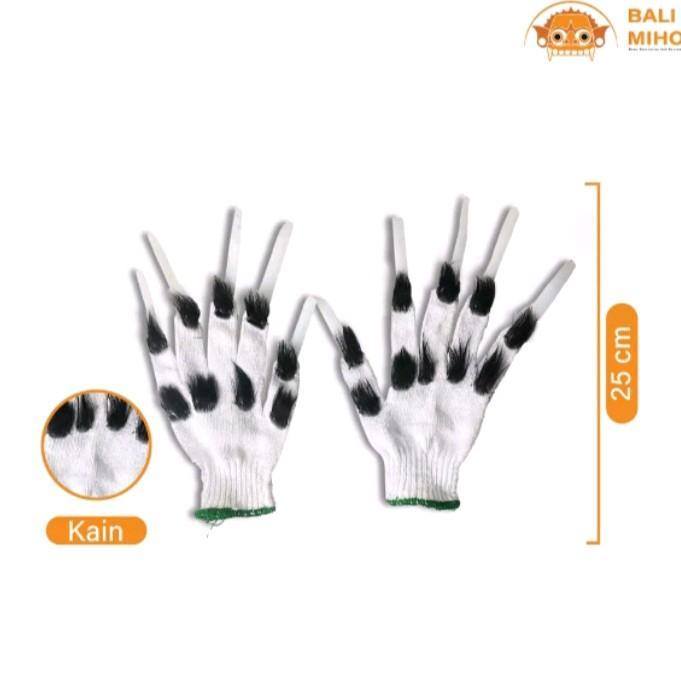 Kuku Rangda 1 Set - Tangan Rangda - Sarung Tangan Rangda - Pakaian Rangda