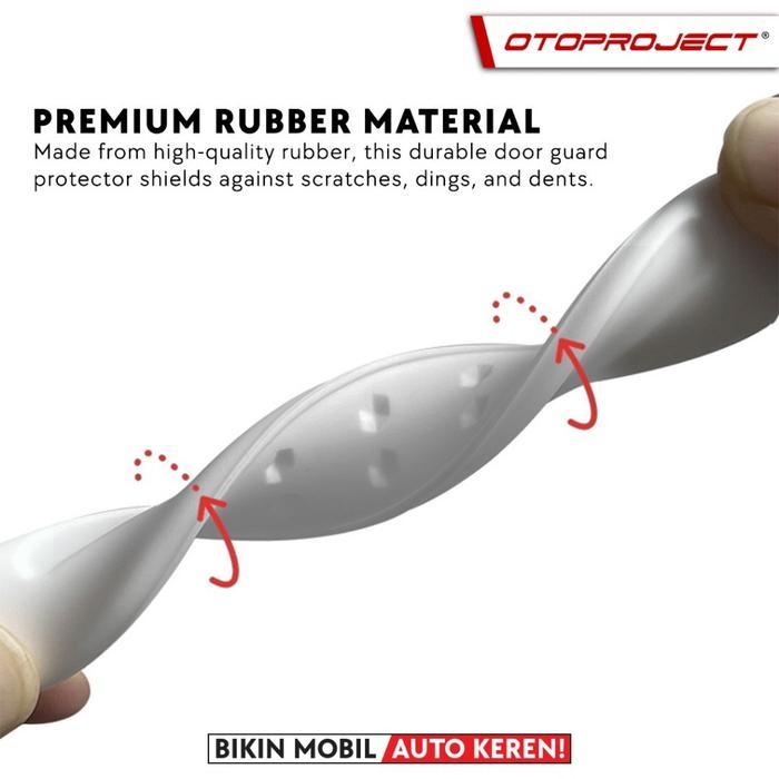MTG Otoproject - Car Door Guard Protector Premium 001 Bianco White Pelindung Ujung Pintu Mobil