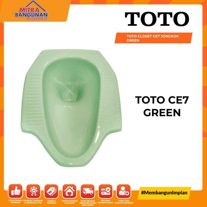 TOTO KLOSET WC JONGKOK CLOSET CE7 JONGKOK GREEN