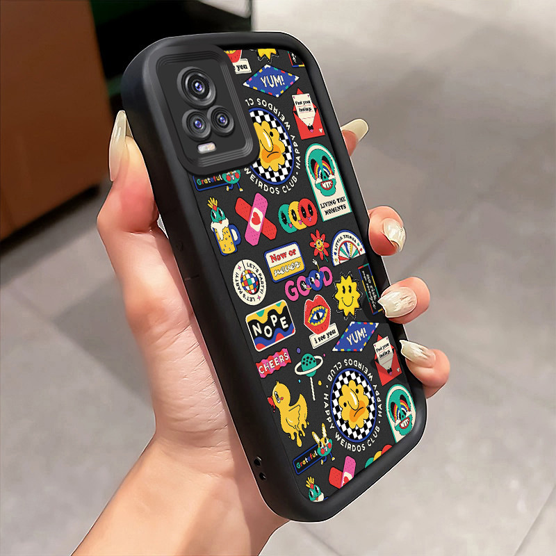 Casing Hp Untuk VIVO V20 VIVO V20 Pro Case Stiker Tags pola Kesing Kasus Tangga Langit Cesing Siliko