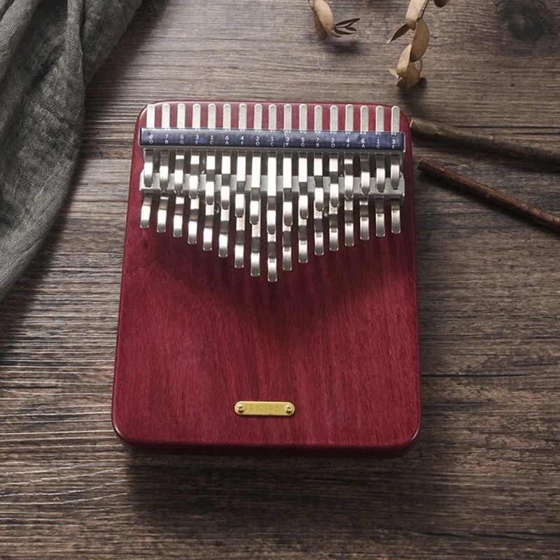 LINGTING Chromatic Kalimba 34 Keys C Note Double Thumb Piano Professional Musical Keyboard Kalimba