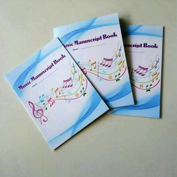 Buku tulis musik Manuscript Garis Paranada Buku garis lima untuk musik