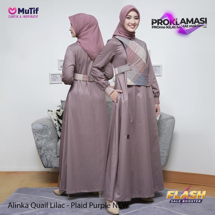Mutif Sarimbit Alinka Alinski Plaid Purple