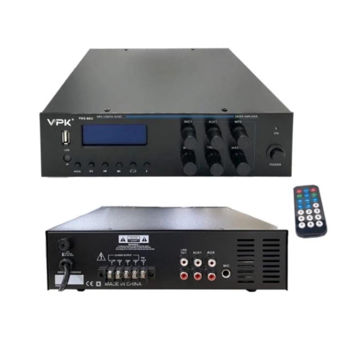 Amplifier Public Address VPK PAS 80U Original 80 Watt