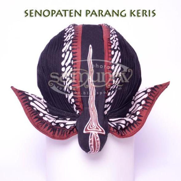 Blangkon Senopaten Super Halus Motif Parang keris