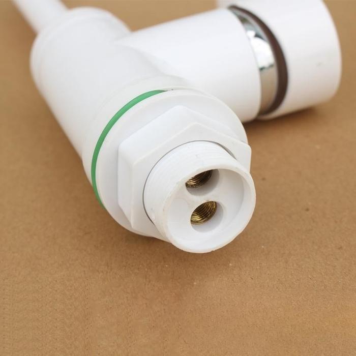 angsa dapur air wastafel plastik PVC Soligen keran air 1/2 - Putih Tipe KERAN ANGSA SOLIGEN keran