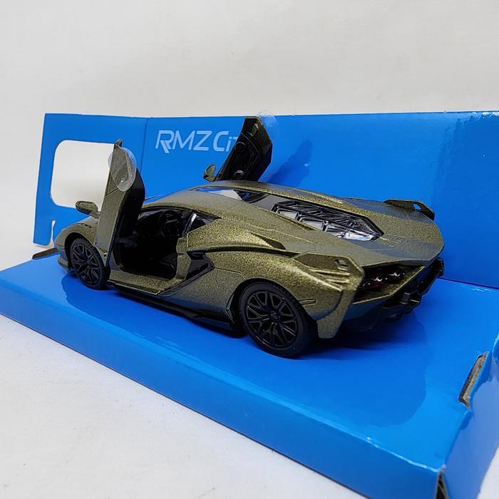 Diecast Lamborghini Sian FKP 37 RMZ City 1:39 Mainan Pesawat Balap