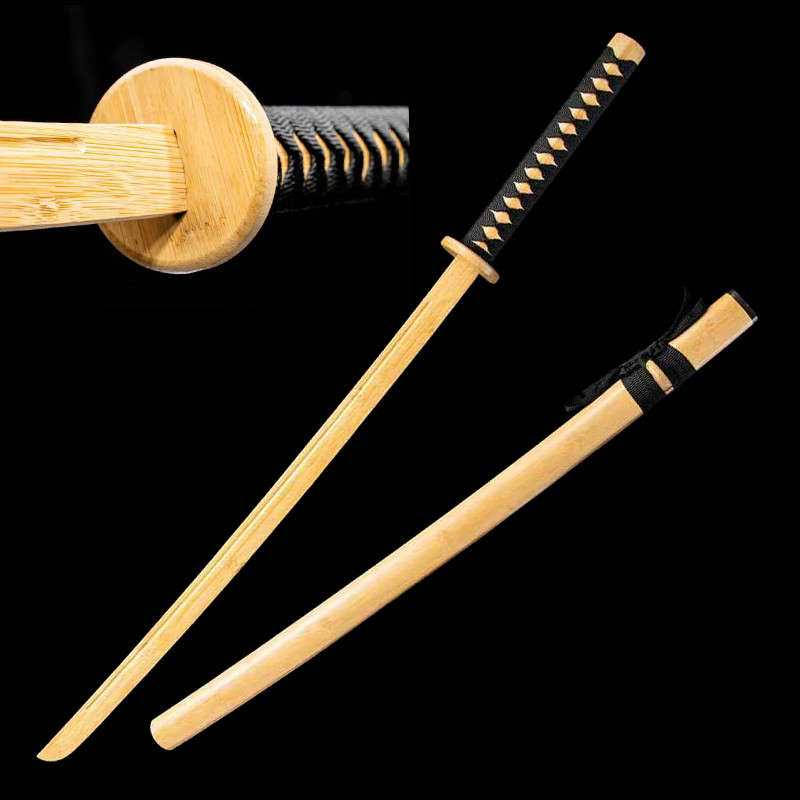 Bokken Japanese Practice Sword,Katana, Classic for Aikido, Kendo, Iaido & Kenjutsu ,Bamboo Sword,