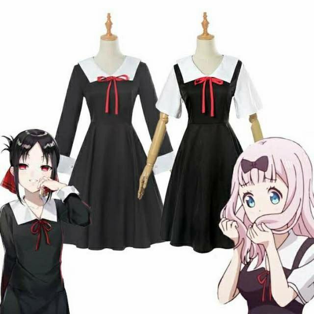 Costume Cosplay Kaguya Sama Dan Chika/Baju Anime Kostum Cosplay