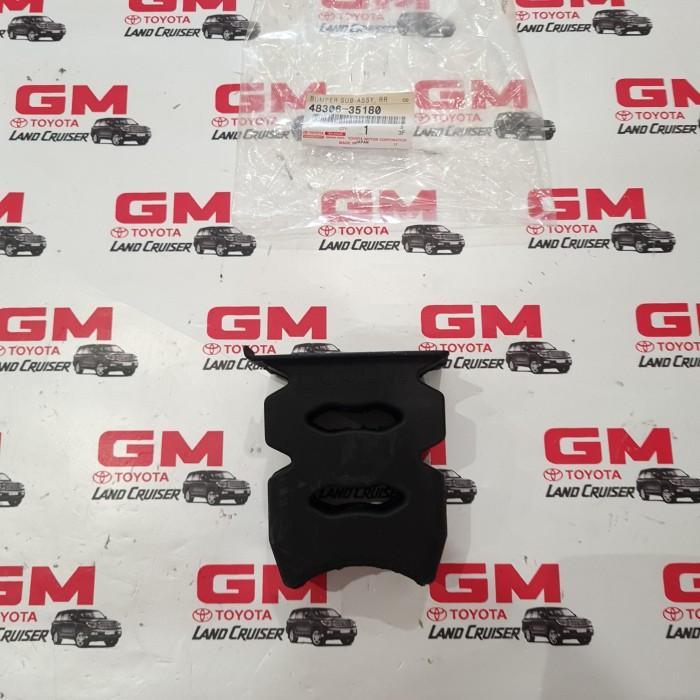 KARET STOPPER PRADO 90 1996-04 BUMPER GARDAN BELAKANG ORI 48306 OK.