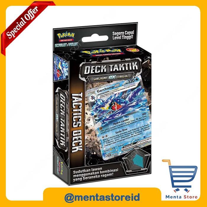 Kartu Pokemon TCG - Deck Taktik Garchomp ex Terastal svTG - Starter Deck Pokemon Game Kartu Koleksi