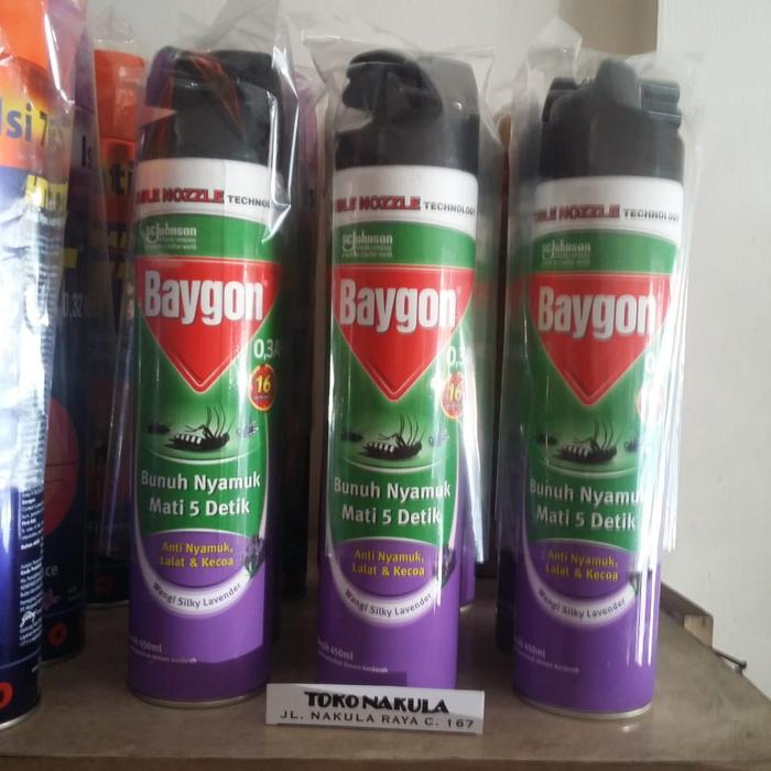 ` Baygon Aerosol / Baygon Semprot Silky Lavender