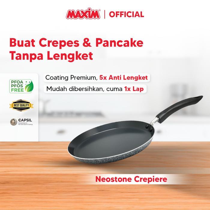 Maxim Neostone Wajan Ceramic Anti Lengket 25cm Crepiere