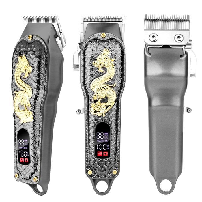 2025 NEWAlat Cukur Rambut Elektrik Hair Clipper Alat Potong Rambut Cliper Rambut Naga Emas Cordless