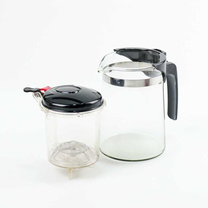 Premium One Two Cups Teko Teh Kopi Kaca Tahan Panas Dengan Saringan Pitcher - K1 Original
