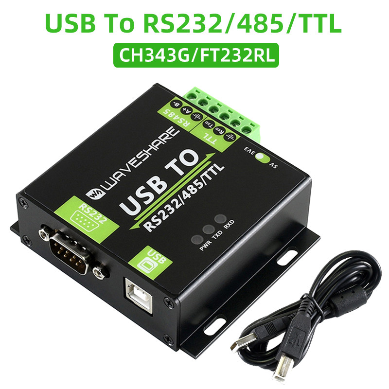 BARU USB to RS232/485/TTL Interface Converter Industrial Isolated with Original FT232RL / CH343G TVS