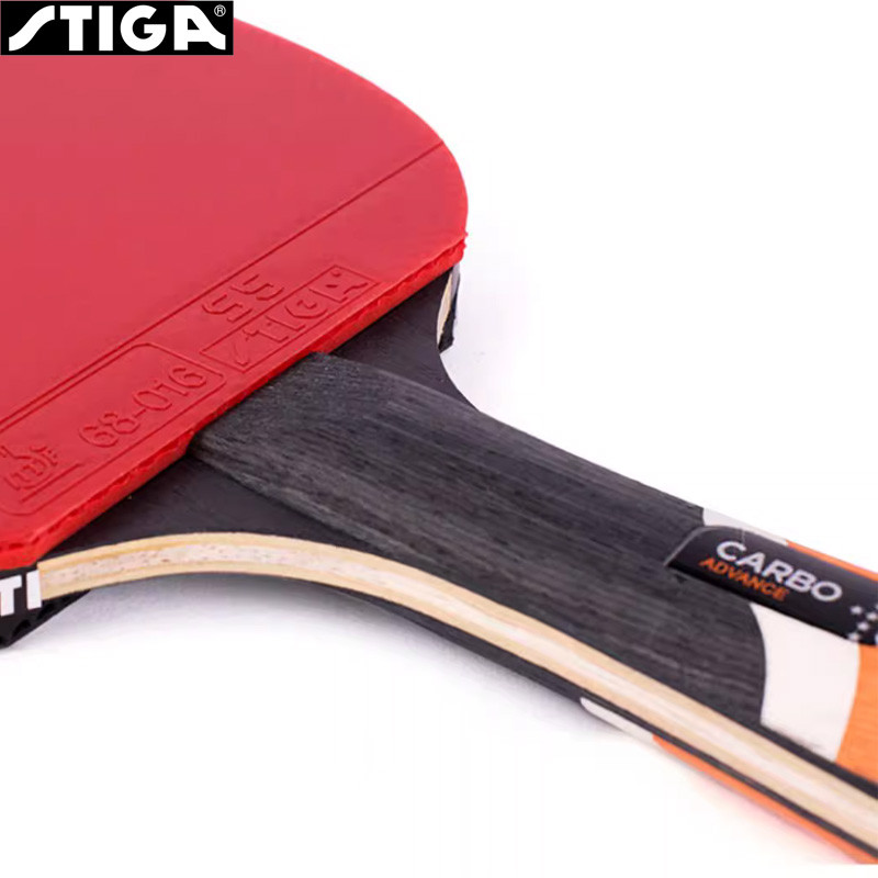 STIGA CARBO 6 Star Table Tennis Racket 5+2 Carbon Ping Pong Paddle for Advanced Fast Attack Both