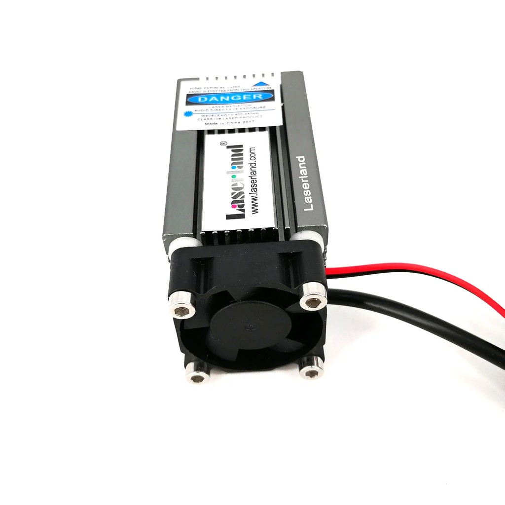 . Focusable 1W 445Nm Blue Laser Diode Module With Fan With Pwm -