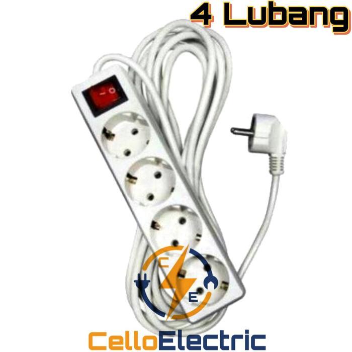 Stop Kontak Kabel / Kabel Roll / Stop Kontak + Kabel 2 3 4 5 Lubang Pasti Ori