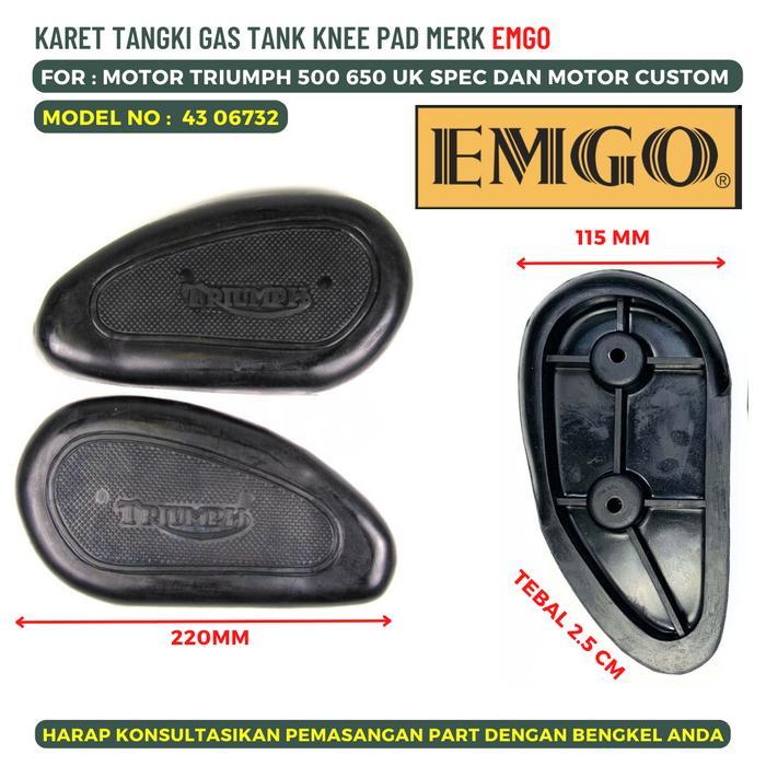 KARET TANGKI EMGO MOTOR TRIUMPH MOTOR TUA UNTUK TANGKI CUSTOM 43 06732 PROMO