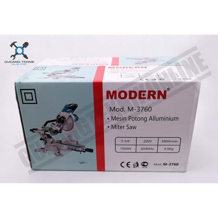 maju store12 Mesin Potong Aluminium Modern M 3760 Sliding / Miter Saw Modern 7 Inch