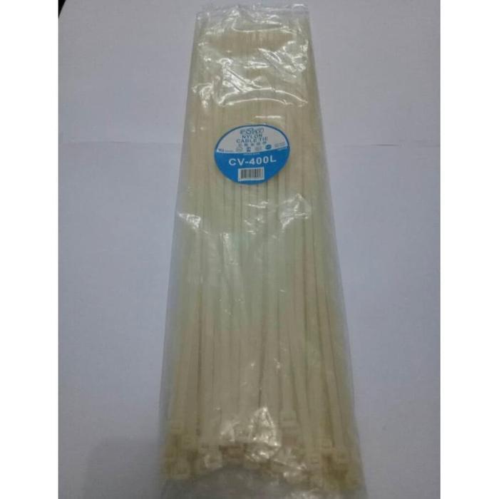 ` Kabel Ties 40cm - ties label 40cm - CV 400L - Kabel Ties Putih