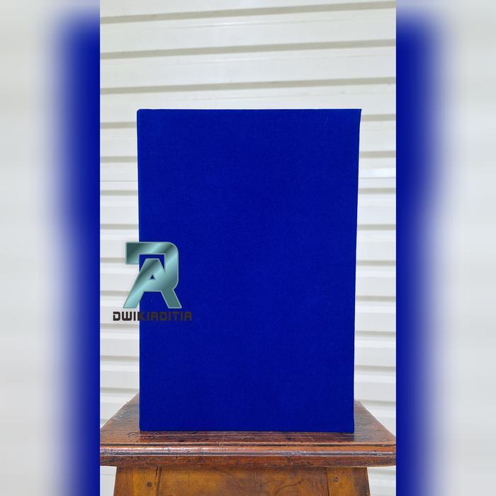 ` Map Polos/Map Ijazah Bahan Beludru Warna Biru Benhur