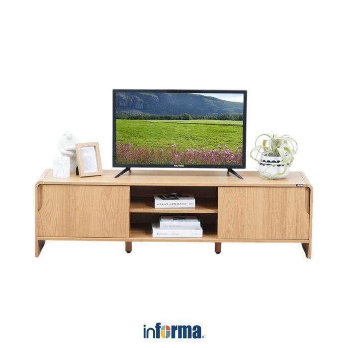 Informa Raphael Rak Tv - Cokelat Oak Meja Tv Bufet Lemari Minimalis Kabinet Tv Meja Panjang
