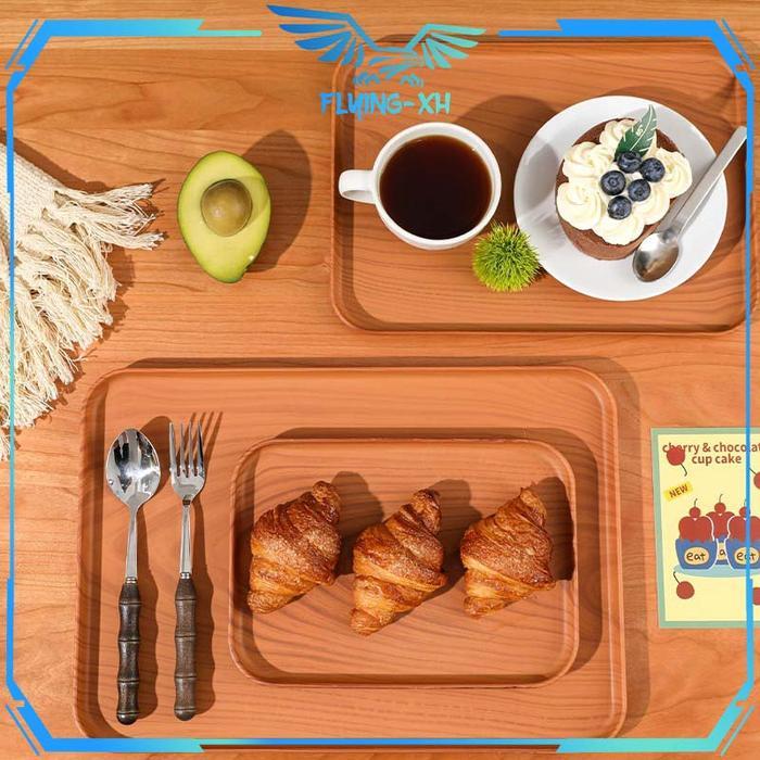 Nampan Saji Aesthetic Nampan Baki Tray Plastik Makanan Kotak Tray Multifungsi Nampan Saji Makanan