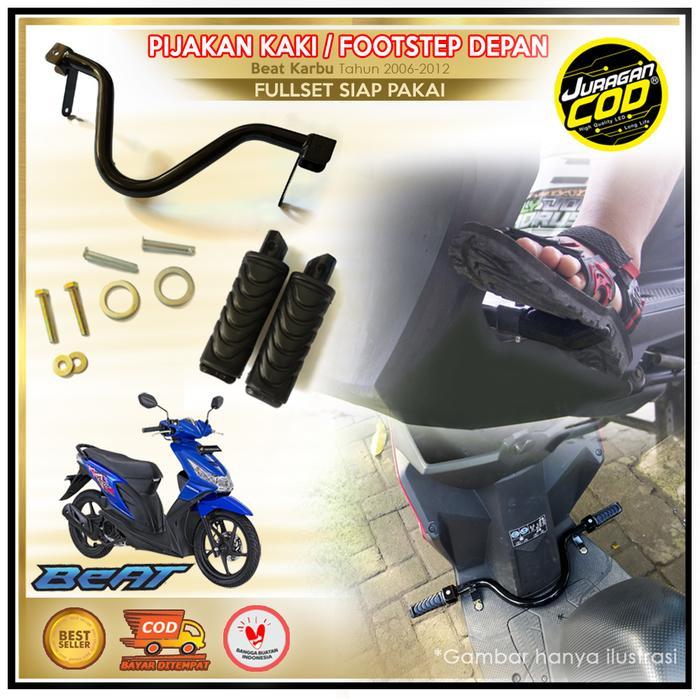 pijakan kaki + footstep depan motor matic honda beat karbu komplit