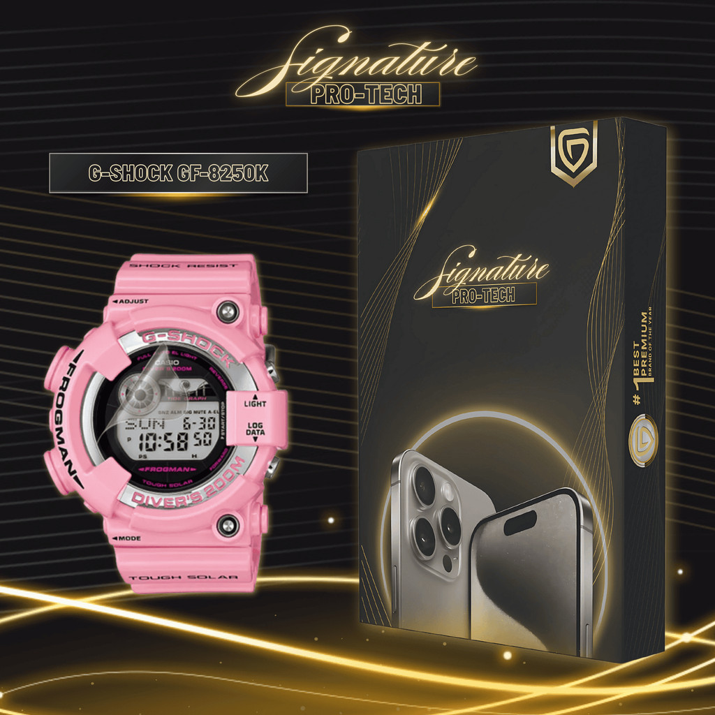 GETSO SIGNATURE PRO-TECH - Premium Anti-Scratch Protector for G-Shock GF-8250K / Screen Guard Case F