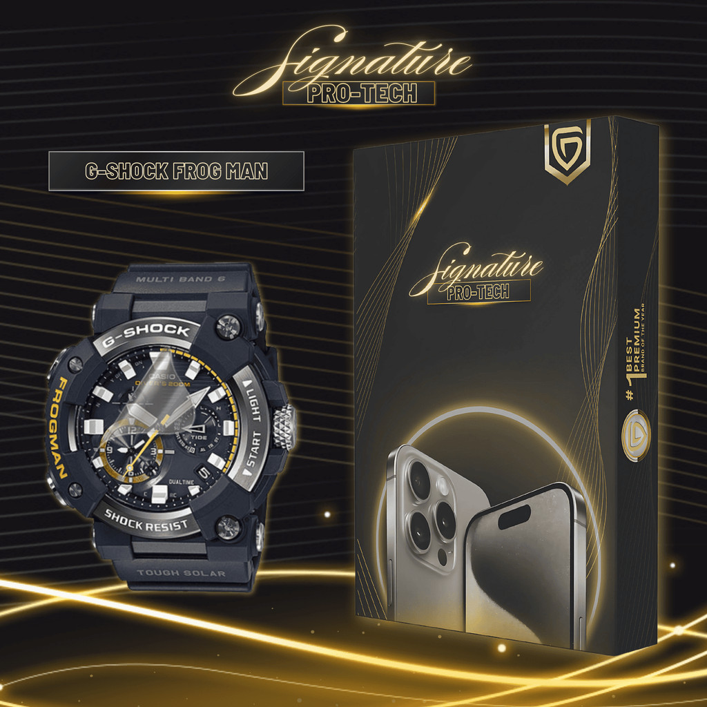 GETSO SIGNATURE PRO-TECH - Premium Anti-Scratch Protector for Casio Smartwatch G-Shock Frog Max / Sc