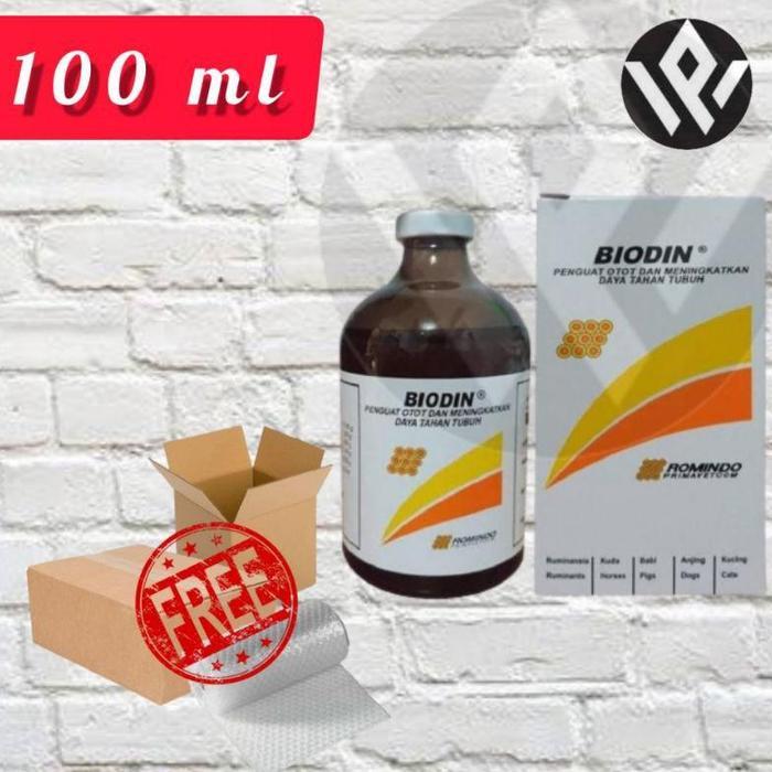 BIODIN ROMINDO 100 ML INJEKSI PENGUAT OTOT & DAYA TAHAN TUBUH HEWAN