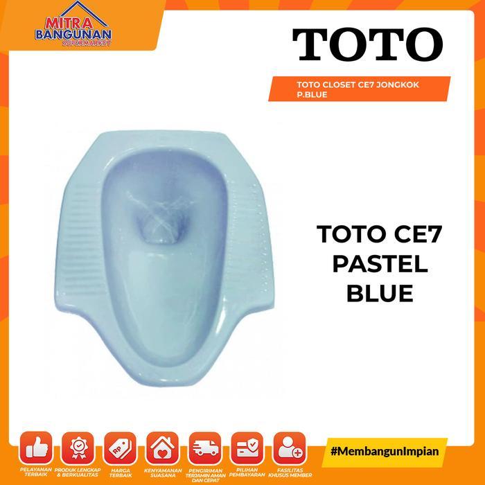 TOTO KLOSET WC JONGKOK CLOSET CE7 JONGKOK P.BLUE