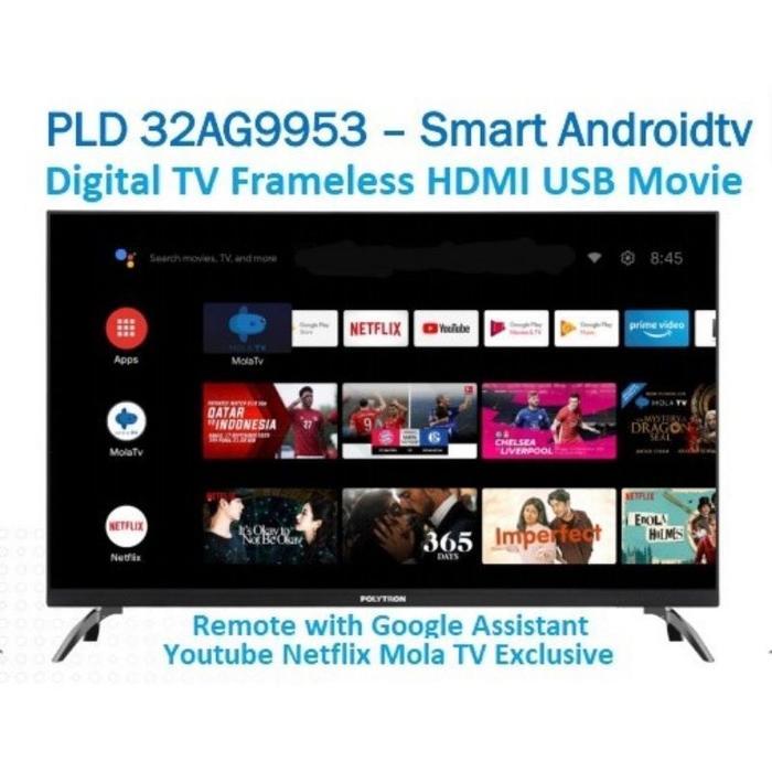 Led TV Polytron 32" Android 32AG9953 32inci Smart TV