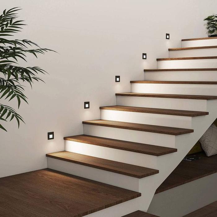 LAMPU TANAM TANGGA LED MINIMALIS 3-WATT CAHAYA WARM WHITE