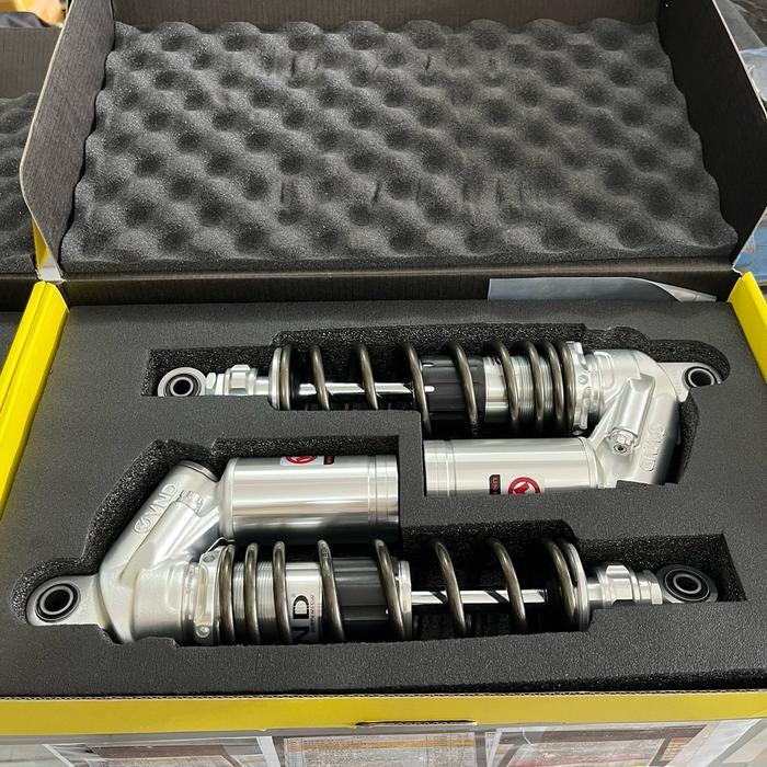 Shock belakang VND AK111 Uk 280 320 Original | shock vnd rxking | shock vnd fiz r - Crome titanium, 