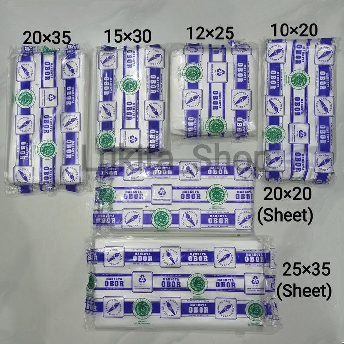 PLASTIK ANTI PANAS OBOR TEBAL HD 10X20 / 12X25 / 15X30 / 20X35 PLASTIK