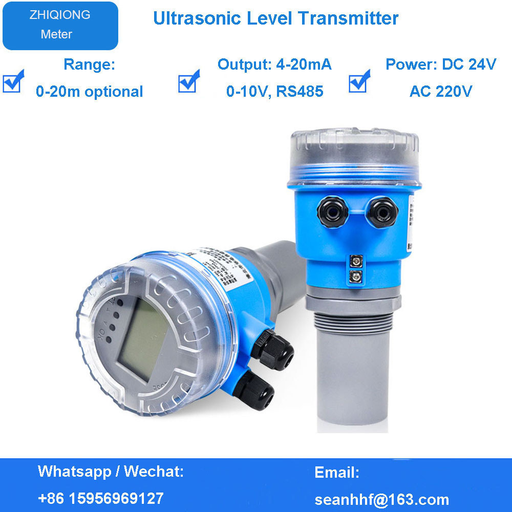 ULTRASONIC LEVEL METER INTEGRATED SPLIT SENSOR LEVEL METER MATERIAL LEVEL TRANSMITTER WATER LEVEL