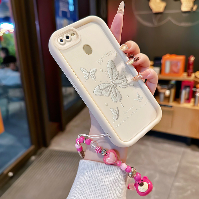 Casing Hp untuk OPPO A7 A5s A12 A12s A11K Case Casing HP Softcase ceruk Soft Shell dengan Tali Silik