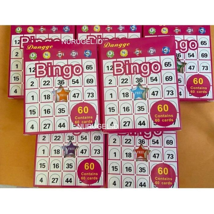 Bingo Card / Kartu Bingo 60 Pcs