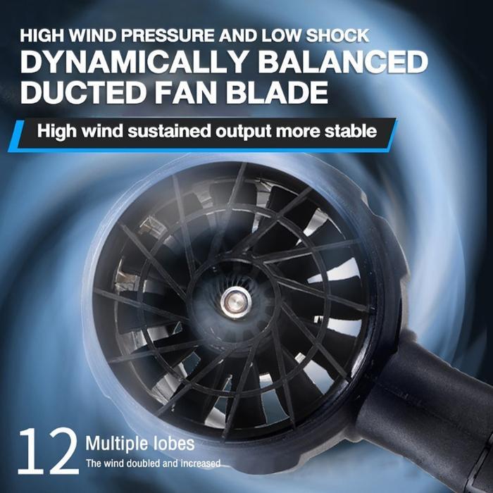 No Baterai Cordless Handheld Hurricane Snow Blower Adjustable Electric Dust & Water Jet Turbine