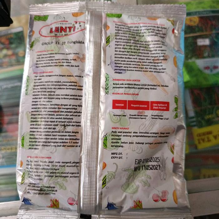 mataharitaman99 Fungisida Lenti 25/50 wp - Nomor Pendaftaran RL 01020120196454 - 100 gr - Bahan