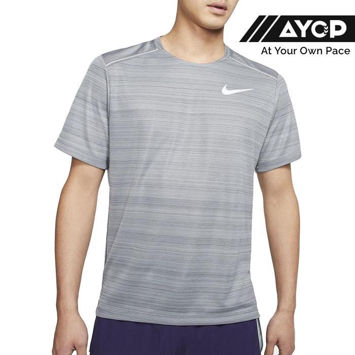 Nike Dri-Fit Miler Short Sleeve - Grey
