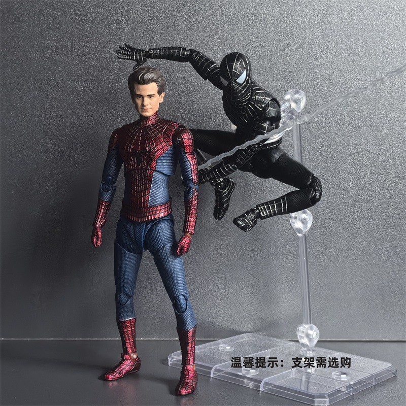 High-Quality Ko Tobey Maguire Spider Man Action Figure Toys Garfield Spiderman Venom Movable Model