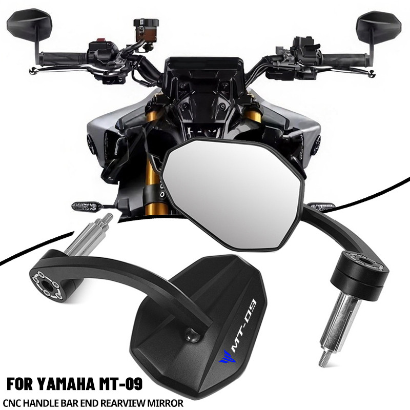 NEW For YAMAHA MT-09 MT09 2024 2025 Motorcycle Handle Bar End Rear View Side Mirror MT09 SP Aluminum
