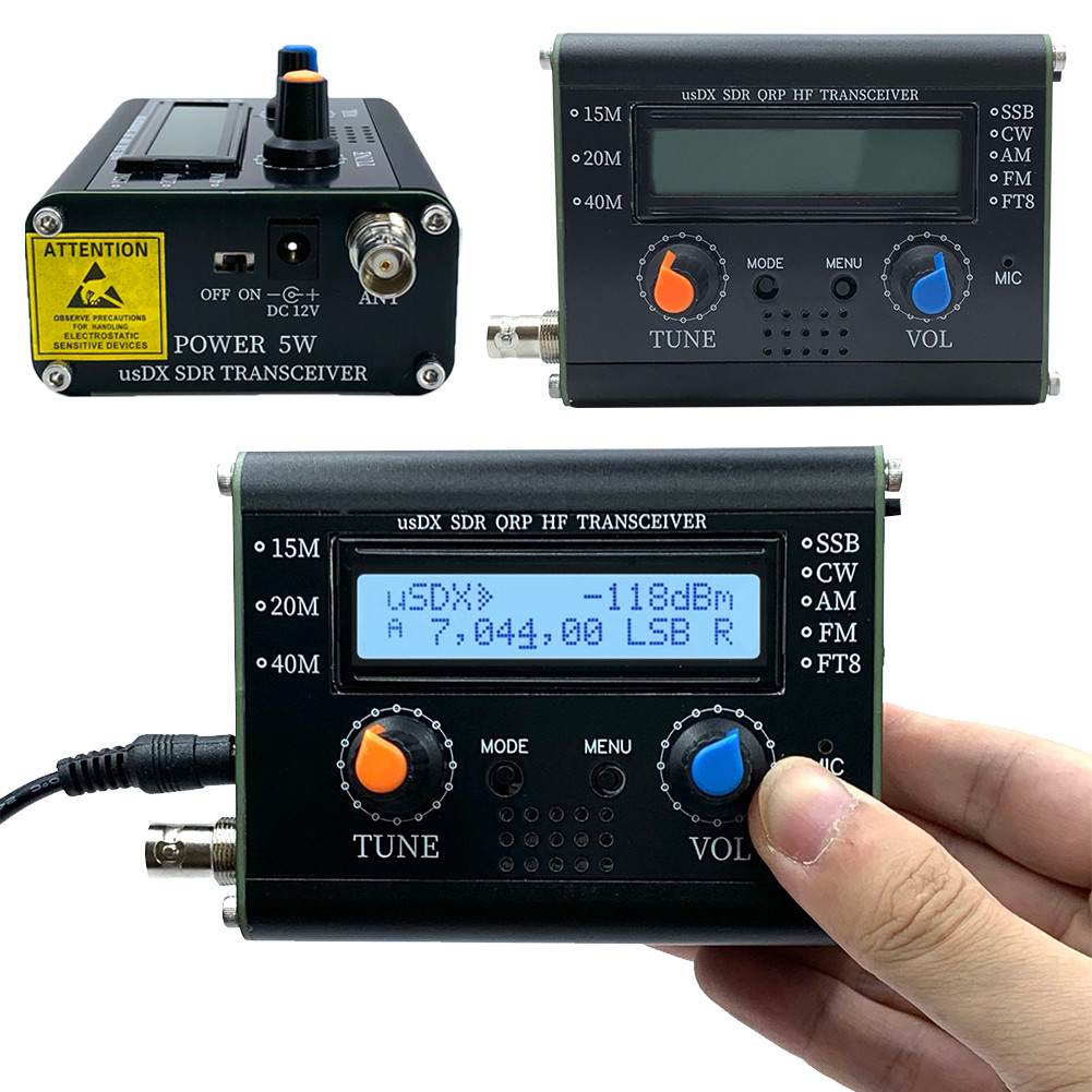5W UsDX SDR QRP Transceiver All Mode HF Transceiver QCX-SSB To SSB 3-Band High Frequency Transceiver