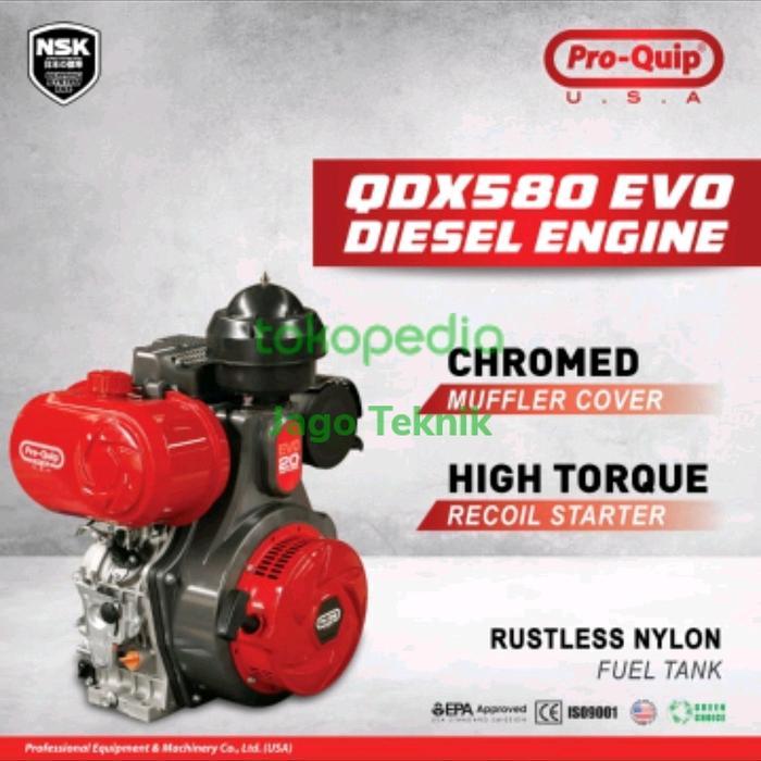 Mesin penggerak engine diesel 20HP AIR-COOLED Proquip QDX580 QDX 580