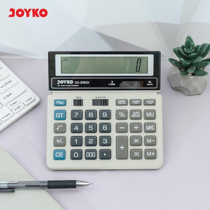 Joyko Calculator Kalkulator Cc-878Ch 14 Digits Check & Correct