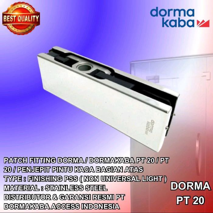 Penjepit Kaca Bagian Atas Pintu Kaca Patch Fitting Glass Dorma Kaba PT 20/PT20